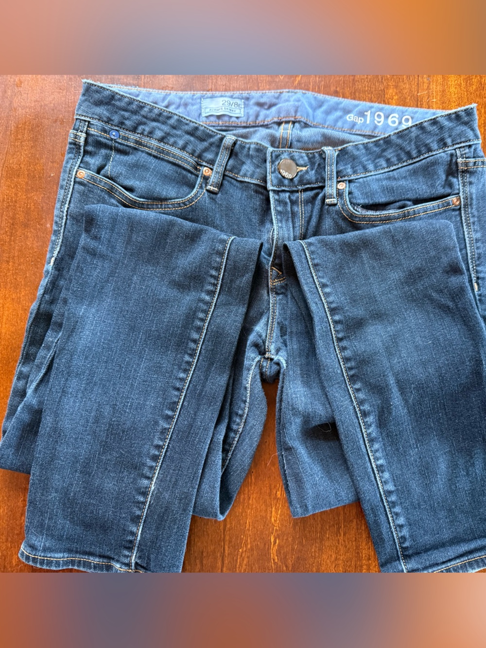 Gap 1969 Always Skinny Jeans Women’s 29/8 Dark Wash Stretch Denim